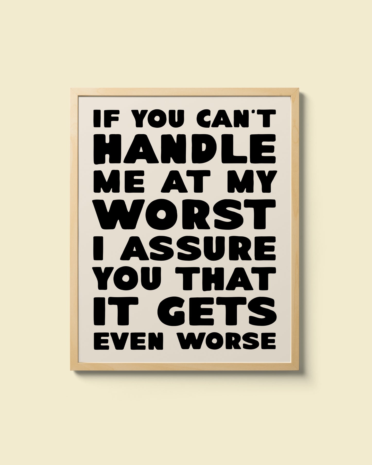 "At My Worst" Giclee Print