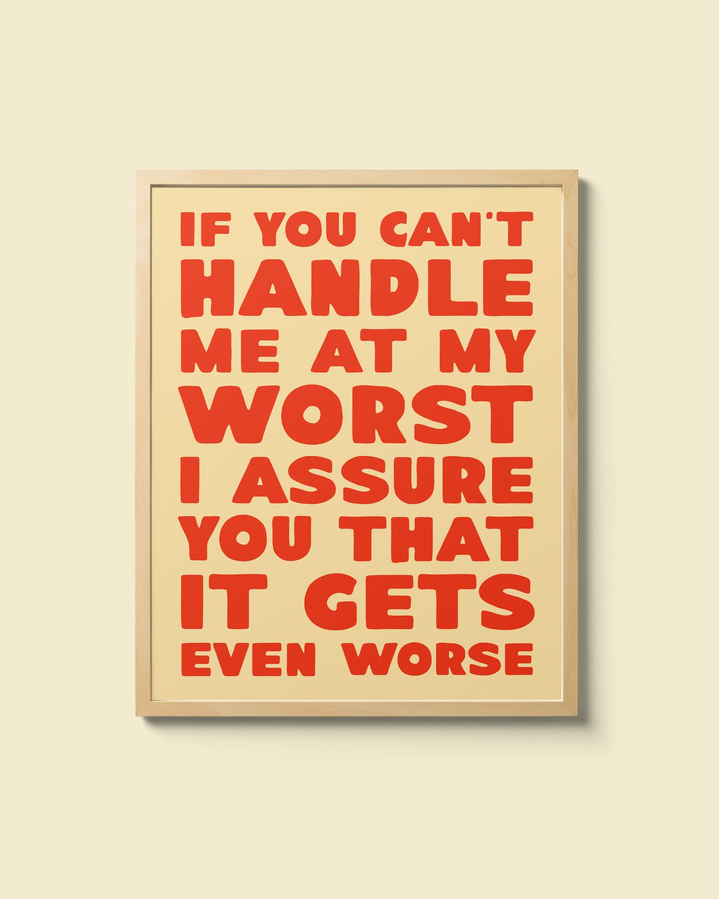 "At My Worst" Giclee Print
