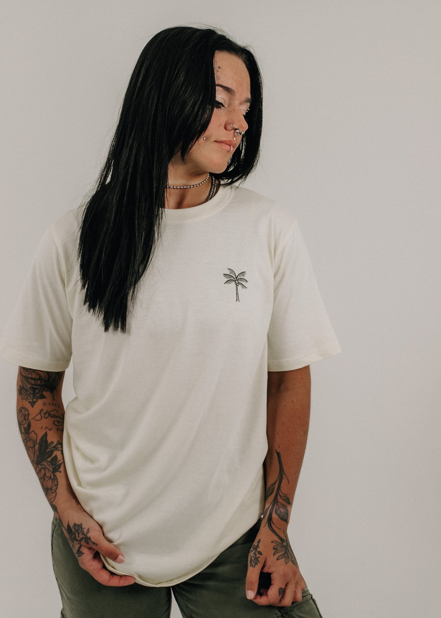 Tired And on Edge T-Shirt Cream