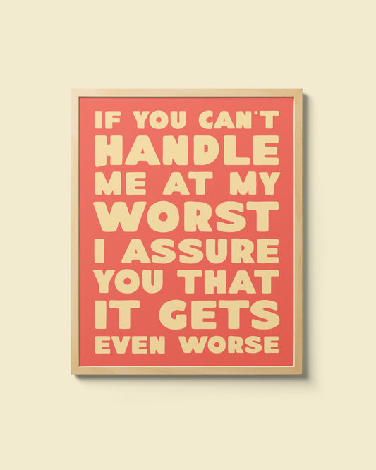 "At My Worst" Giclee Print