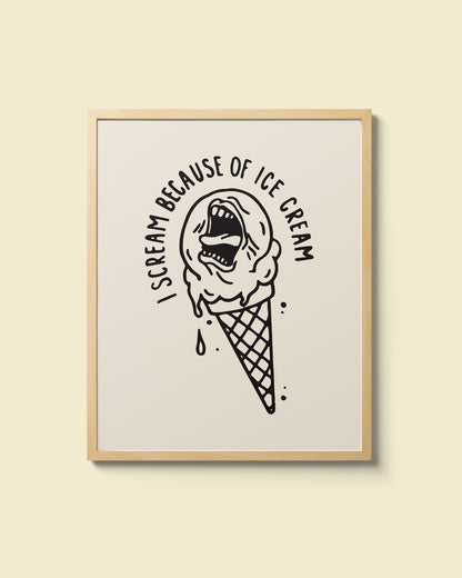 "Ice Cream" Giclee Print