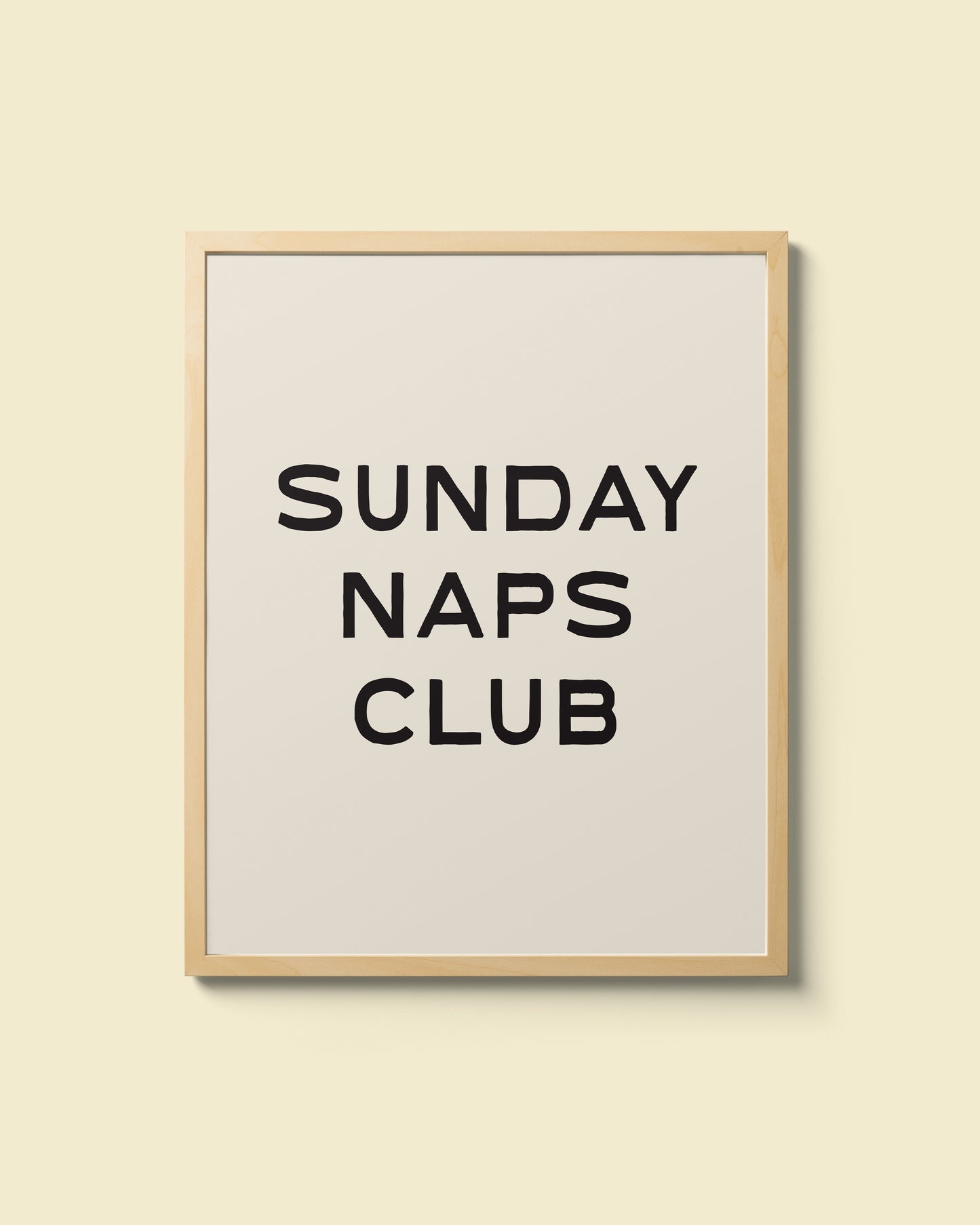 "Sunday Naps Club" Giclee Print