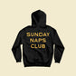 "Sunday Naps Club" Hoodie Black